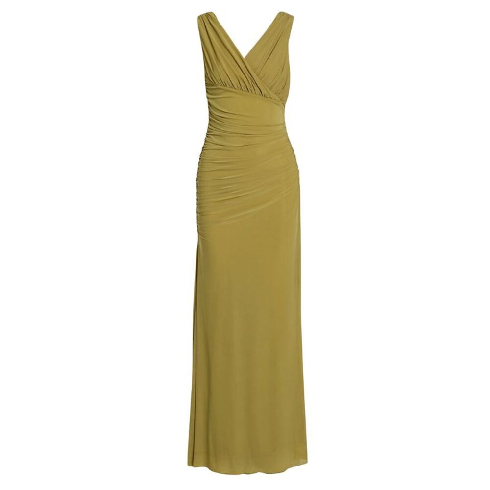 Ronny Kobo Womens Sophia Draped Maxi Dress Small Willow - NWT